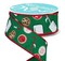 RG Ribbon: 1.5" Milk and Cookies Wired Ribbon - 10 Yards - Green, Red, Multi - For Christmas Bows, Wreaths, Crafts, and Decorations